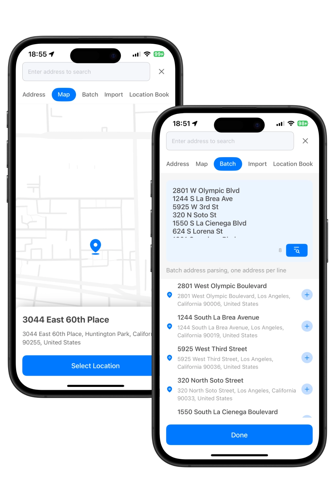 Loop Route Planner app interface