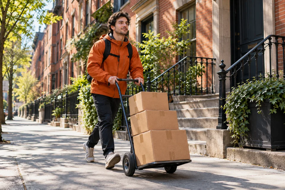 Courier and parcel delivery route