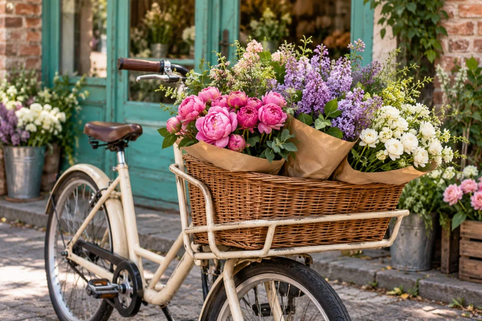 Flower and gift delivery route